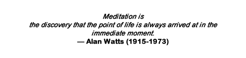 Alan Watts on Meditation