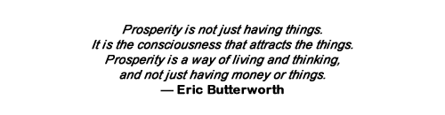 Eric Butterworth on Prosperity