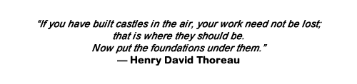 Henry David Thoreau on foundations
